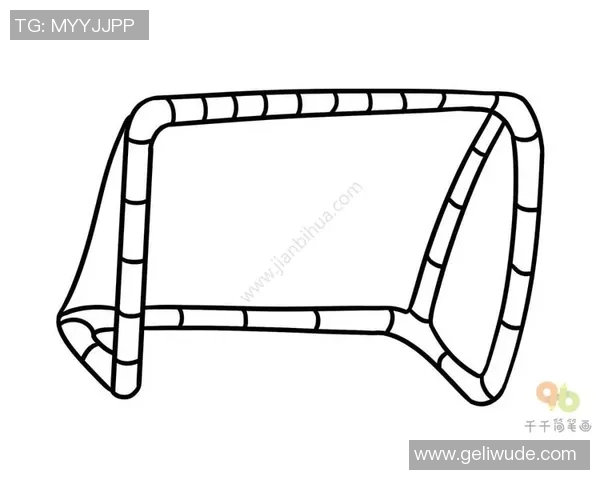 简单易学的足球门简笔画教程让你轻松绘制出完美的足球场景